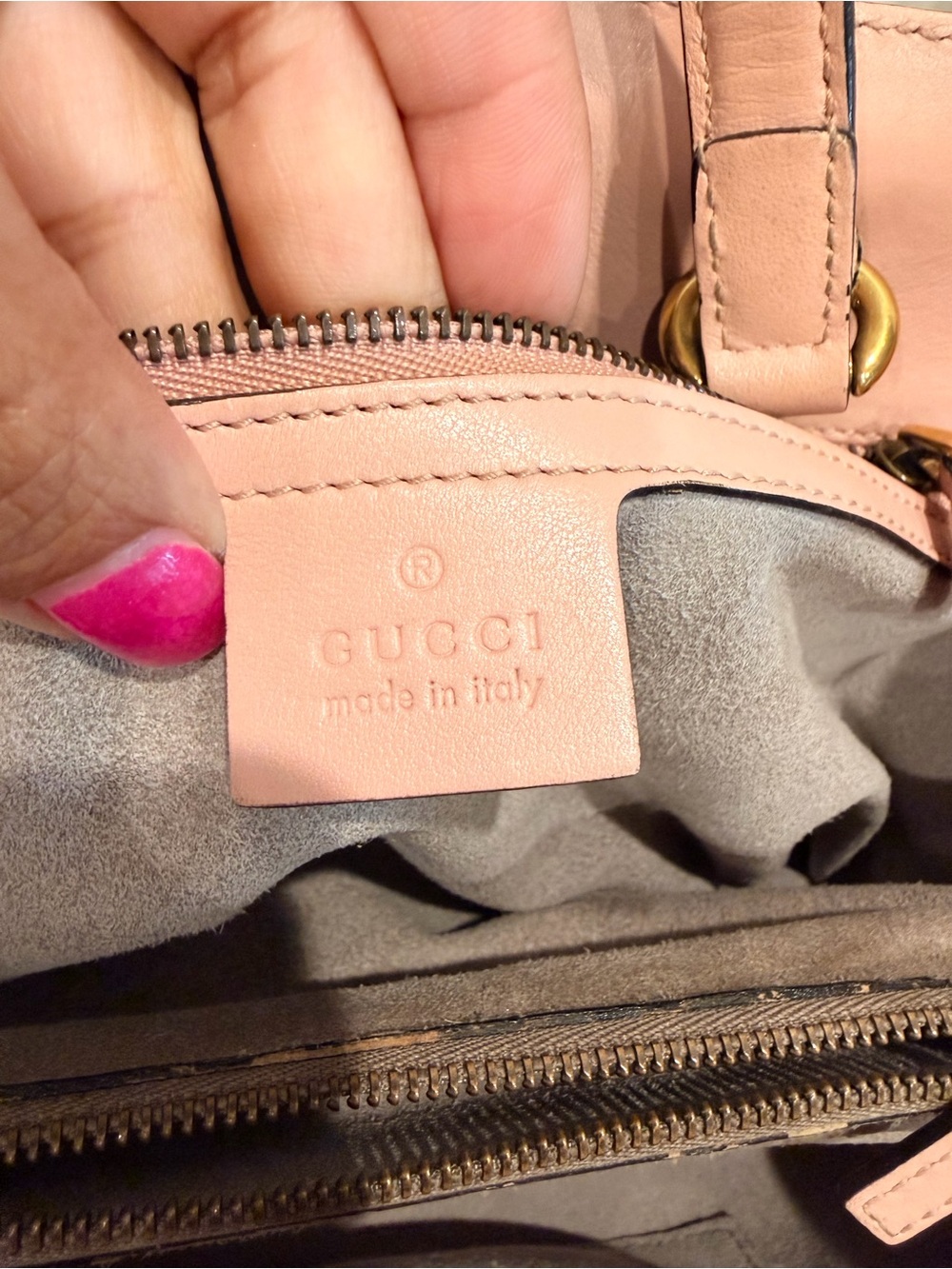 Gucci Pink Leather shoulder/crossbody - Picture 6 of 9